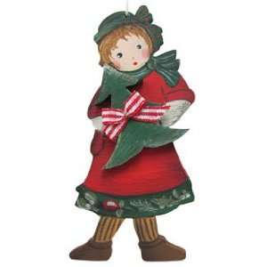  Wintergirl Holding Tree Christmas Ornament: Home & Kitchen
