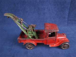 1929 Arcade Cast Iron Ford Model A Wrecker Weaver #215  