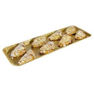  9 x 26 Premium Bakery Display Tray   Gold
