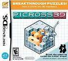 NINTENDO DS NDS PUZZLE GAME PICROSS 3D *BRAND NEW* SEAL