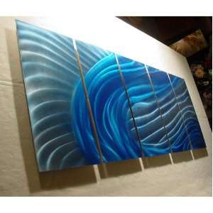inch x 24 inch Original Abstract Metal Painting Wall Art and Sculpture 