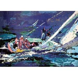  Leroy Neiman   Sailing   Postcard 5 X 7: Sports & Outdoors