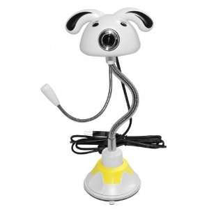  3mp USB White Puppy Webcam Camera w/ Flexable Suction 