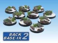 25mm Resin Bases (30) Round Winter for Warhammer 40k  