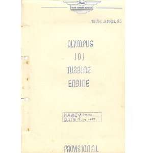   Engine Training Manual Bristol Siddeley Olympus  Books