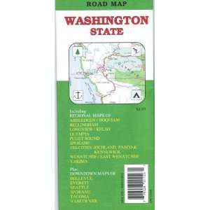  Washington State Road Map 2010 G.M Johnson and Associates 