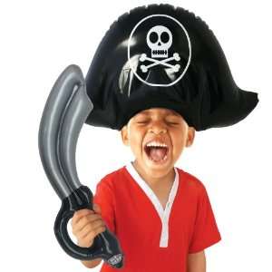    Inflatable Pirate Hat and Sword Party Supplies