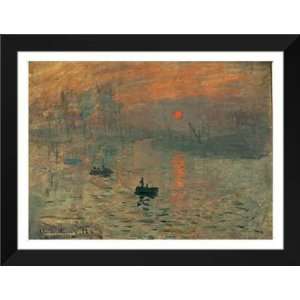   Claude Monet FRAMED Art 28x36 Impression Brouillard