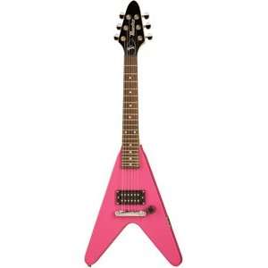  Maestro Mervpkch Mini V Electric Guitar (Pink 