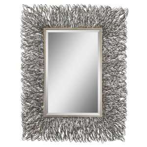 Uttermost 56 Corbis Mirror Hand Forged Metal With A Silver Finish And 