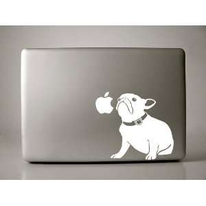    French Bulldog Sniffs Apple Macbook Laptop Decal: Everything Else