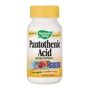  Natures Way Pantothenic Acid 250 mg 100 Caps Health 