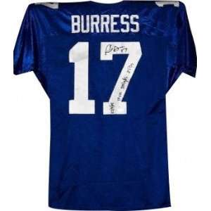  Plaxico Burress New York Giants Autographed Wilson Jersey 