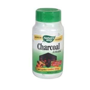  Natures Way Activated Charcoal Int C ( 1x100 CAP) Health 