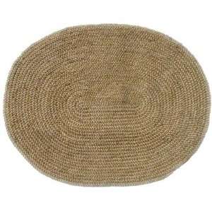  Acura Rugs GR 602 Jute Natural Braided Oval Rug Size Oval 