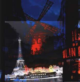 NEW Paris Moulin Rouge by Mereditt.f MEDIUM POP ART ARCHITECTURE 