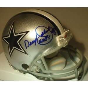 Autographed Daryl Johnston Mini Helmet   * * COA   Autographed NFL 