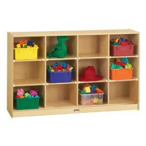  Baltic Birch 12 Cubby Storage Unit with Colorful Tubs 