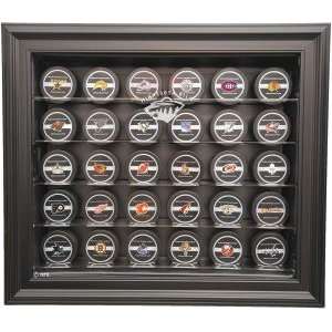  Minnesota Wild 30 Puck Cabinet Style Display Case, Black 