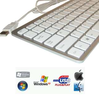 USB 2.0 Sleek Ultrathin Mini Keyboard For Windows 7, XP  