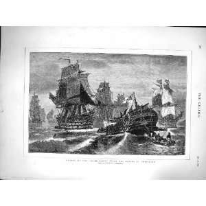  1877 Ship Sinking Redoutable Battle Trafalgar Bolanachi 