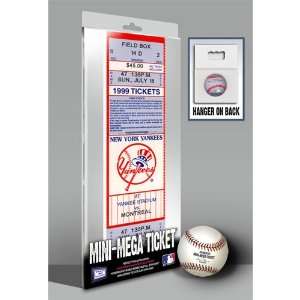 David Cone Perfect Game Mini Mega Ticket   New York Yankees  