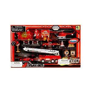  Die Cast Fire Station Play Set: Toys & Games