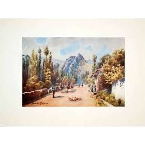 1906 Color Print Pass Pajares Pola Gordon Wigram Leon Spain Mountain 