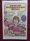 1984 WILLY WONKA CANDY Gobstopper wacky wafer Ad Print  