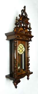 Antique German Junghans wall clock at 1900  