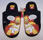 The Simpsons Homer Couch Mens Slippers Size M New