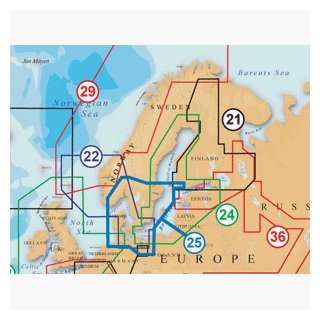  NAVIONICS 25XG/CF SWEDEN SOUTH GERMANY GOLD INTERNATIONAL 