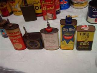 Vintage Oil Can Oiler Collection Lot Ultimate Sinclair Mobile  more 