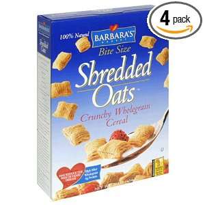 Barbaras Bakery Bite Size Shredded Oats, Crunchy Whole Grain Cereal 
