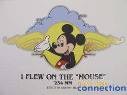 Disney I Flew On The Mickey Mouse WALTs AIRPLANE Award  