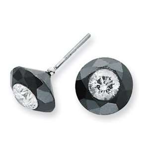  8.50ct. White Night Diamond Stud Earrings AA Quality 
