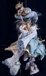 Witches of Pendle ALTHEA Witch Powder Blue Hanging Doll  