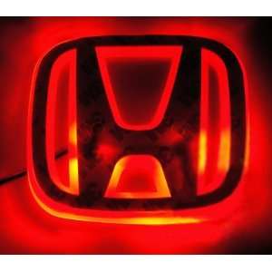  Auto led red and white car logo light for HONDA NEW FIT 08 