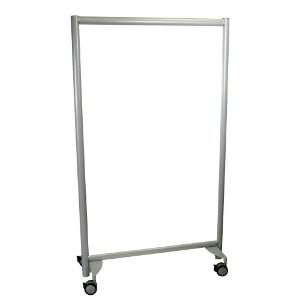 Dry Erase Easel, Reversible Mobile Whiteboards, Aluminum Frame, 37W x 