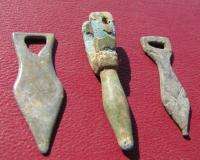 Ancient ROMAN? PHALLIC PHALLUS STRAP ENDS 4271  