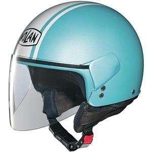   N30 Flashback Plus Half Helmet   Medium/Pearl Sky/White: Automotive