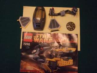LEGO 7256 4502 STAR WARS Incomplete Parts Jedi Starfighter Instruction 