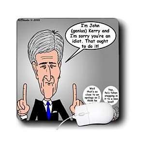   Cartoons   John Kerry Foot In Mouth Disease   Mouse Pads Electronics
