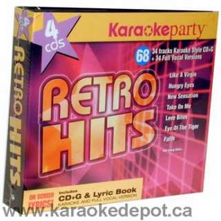 Karaoke Party! CD+G   Retro Hits   68 Tracks   Kareoke  