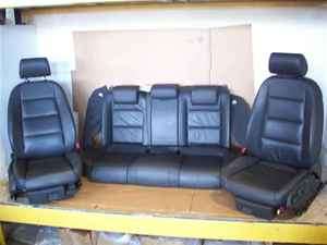 06 07 08 AUDI A4 S4 OEM Front & RR Leather Seat SET  
