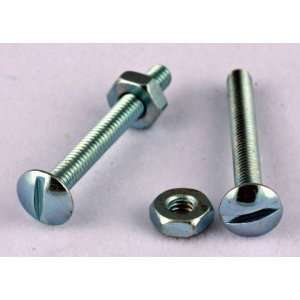   Head Stove Bolts w/ Hex Nuts Steel Zinc 100 Pack: Home Improvement