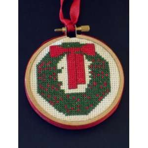  Needle Point Christmas Wreath Ornament: Everything Else