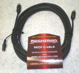 Rocktron RDMH900 5 Pin to 7 Pin MIDI Cable 30 Long NEW  
