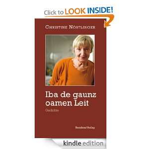 Iba de gaunz oamen Leit Gedichte (German Edition) Christine 