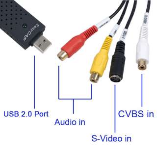 New USB 2.0 Easycap Windows 7 32bit TV DVD Audio Video Capture Card 